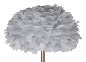 Mauro Ferretti Stojacia lampa Feathers 170 cm sivá/zlatá