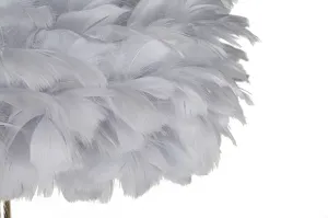 Mauro Ferretti Stojacia lampa Feathers 170 cm sivá/zlatá