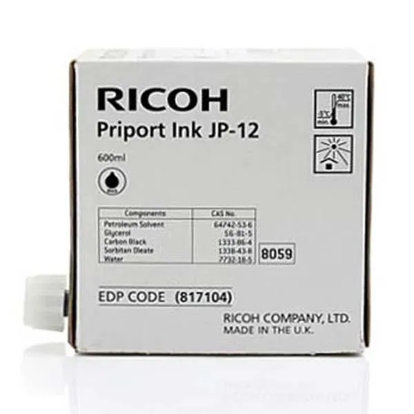 Ricoh JP 12 817104 čierna (black) originálna cartridge