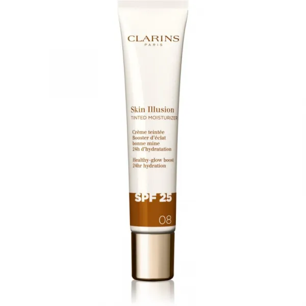 Clarins Skin Illusion Tinted Moisturizer tónovací krém SPF 25 odtieň 08 40 ml