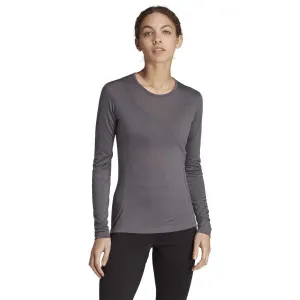 adidas TERREX XPERIOR TOP Dámske flísové tričko, tmavo sivá, veľkosť