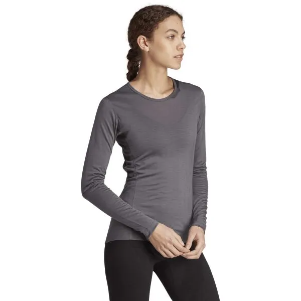 adidas TERREX XPERIOR TOP Dámske flísové tričko, tmavo sivá, veľkosť