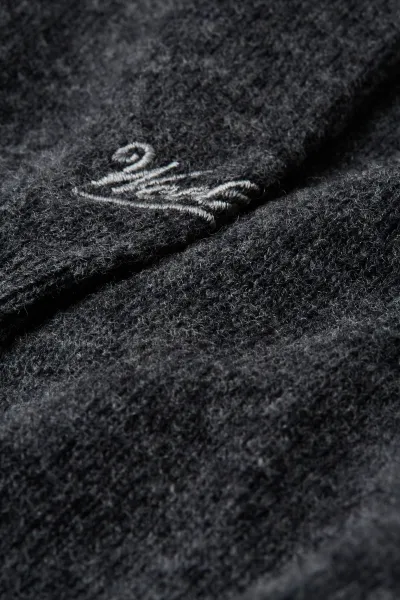 Sveter Woolrich Lambswool Crewneck Grey Shadow