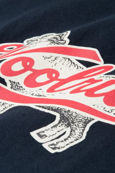 Tričko Woolrich Sheep Graphic T-Shirt Melton Blue