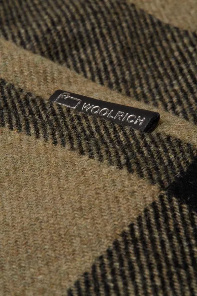Bunda Woolrich Alaskan Wool Check Overshirt Green Buffalo