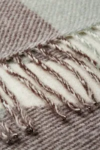 Šál Woolrich Wool Blend Scarf Soil Brown