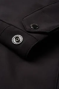 Bunda Woolrich Soft Shell Barrow Mac Coat Black