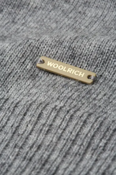 Rolák Woolrich Comfort Wool Cash Turtleneck Grey Melange