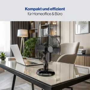 VL 3062 BK ventilátor 25cm kovový čierny