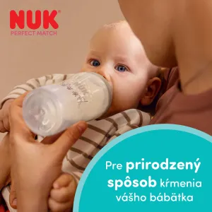 NUK Perfect Match Disney fľaša s kontrolou teploty Mickey 3m+ 260 ml