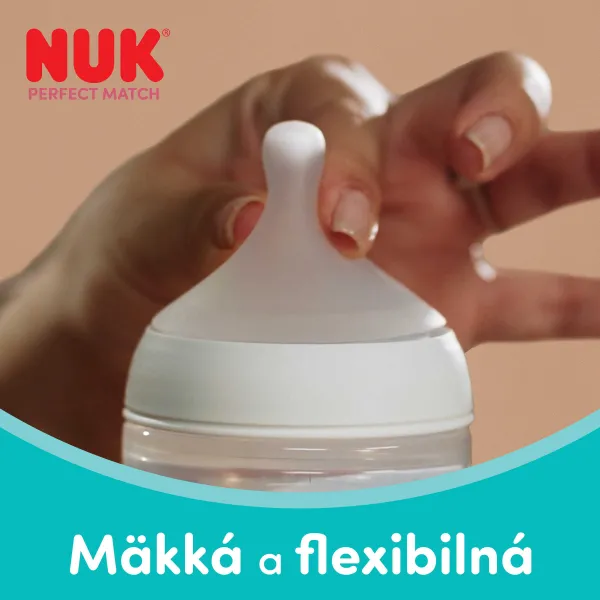 NUK Perfect Match Disney fľaša s kontrolou teploty Mickey 3m+ 260 ml