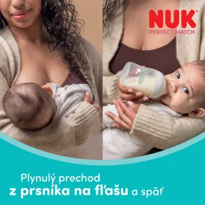 NUK Perfect Match Disney fľaša s kontrolou teploty Mickey 3m+ 260 ml