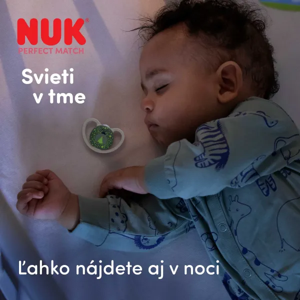 NUK Perfect Match Air Night 6-18 m cumlík Firefly/Sheep 2 ks