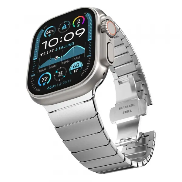 Tech-Protect Linkband remienok na Apple Watch 44/45/46/49mm, silver