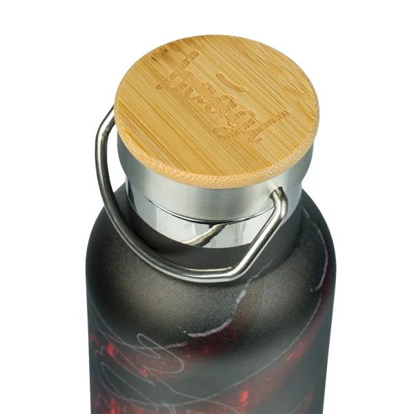 Termofľaša s bambusovým viečkom Láva, 500 ml