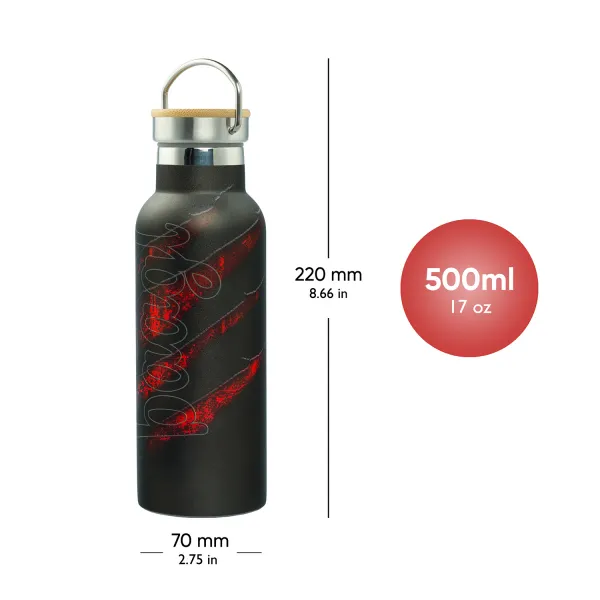 Termofľaša s bambusovým viečkom Láva, 500 ml