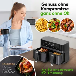 FR 1295 H Teplovzdušná fritéza 9L dvojitá 1x5,5 1x3,5