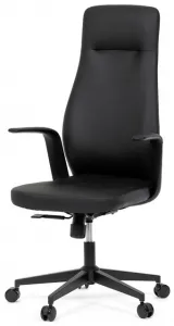 AUTRONIC Kancelárske kreslo KA-T8325 BK, čierna ekokoža