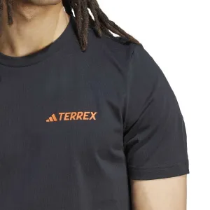 adidas TX MOUNTAIN TEE Pánske tričko, čierna, veľkosť