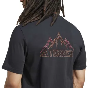 adidas TX MOUNTAIN TEE Pánske tričko, čierna, veľkosť