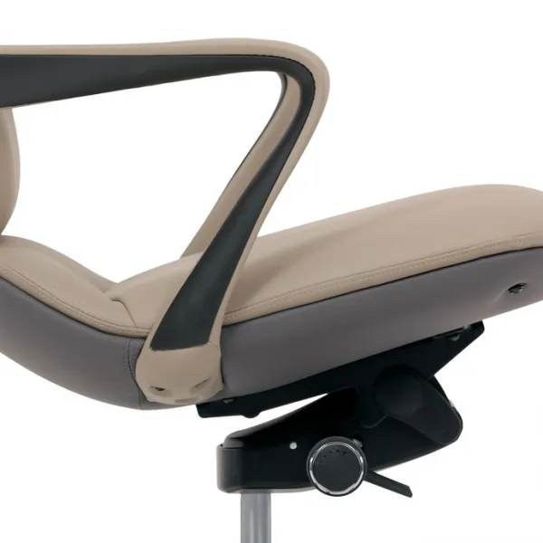 AUTRONIC Kancelárske kreslo KA-T8426 GREY, sivá ekokoža