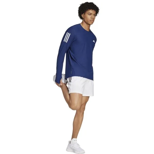 adidas OWN THE RUN LONG SLEEVE LONG TOP Pánske bežecké tričko, tmavo modrá, veľkosť