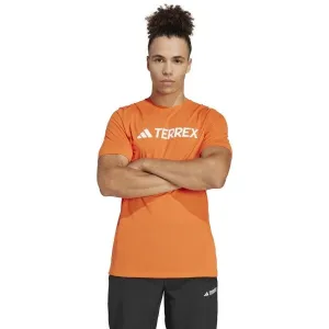 adidas TERREX MULTI CLIMACOOL LOGO Pánske funkčné tričko, oranžová, veľkosť