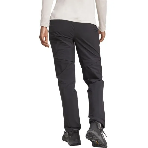 adidas W MT ZIP OFF P Dámske outdoorové nohavice, čierna, veľkosť