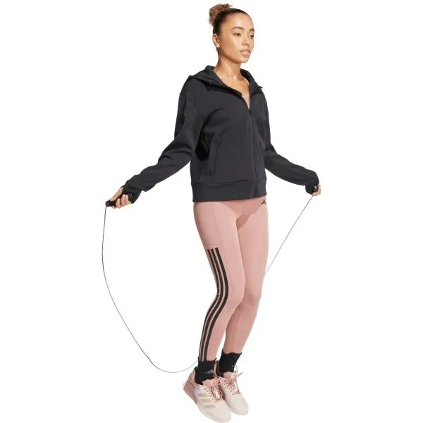 adidas D4T FZ HOODIE Dámska mikina, čierna, veľkosť