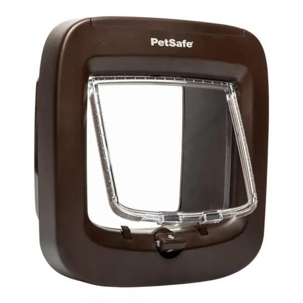 PetSafe® Dvierka pre mačky na mikročip hnedé - hnědá