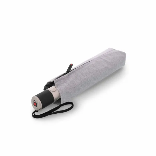 Knirps Chrome Matt Duomatic Melange Grey - elegantný plne automatický dáždnik