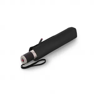 Knirps Chrome Matt Duomatic Black - elegantný plne automatický dáždnik