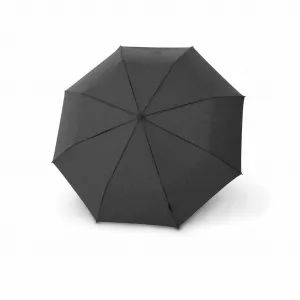 Knirps Chrome Matt Duomatic Melange Black - elegantný plne automatický dáždnik