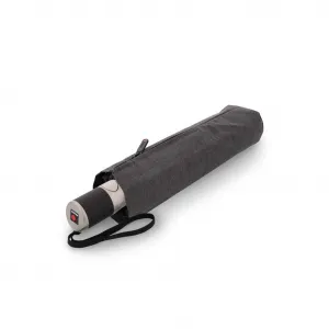 Knirps Chrome Matt Duomatic Melange Black - elegantný plne automatický dáždnik