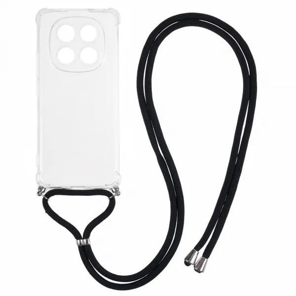TRANSPARENT ROPE Kryt so šnúrkou Xiaomi Redmi Note 15 Pro 5G priehľadný