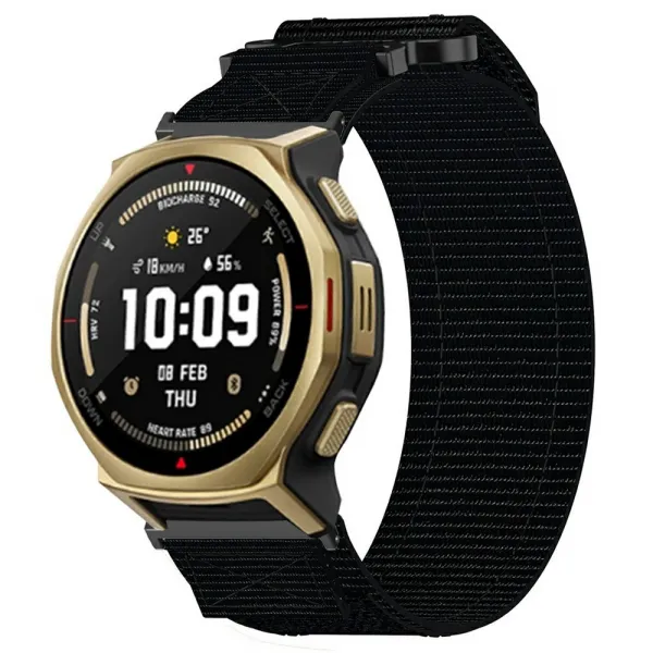 STURDY Nylonový remienok pre Amazfit T-Rex 3 Pro 44mm čierny