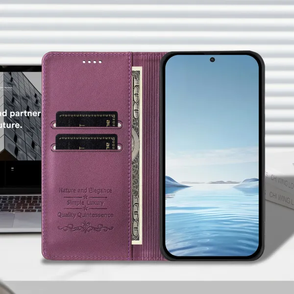 MAGNETIC Zaklápací kryt pre Realme GT 8 Pro fialový