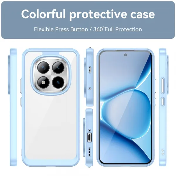 CRYSTAL Ochranný kryt pre Xiaomi Redmi Note 15 Pro+ 5G / POCO M8 Pro 5G modrý