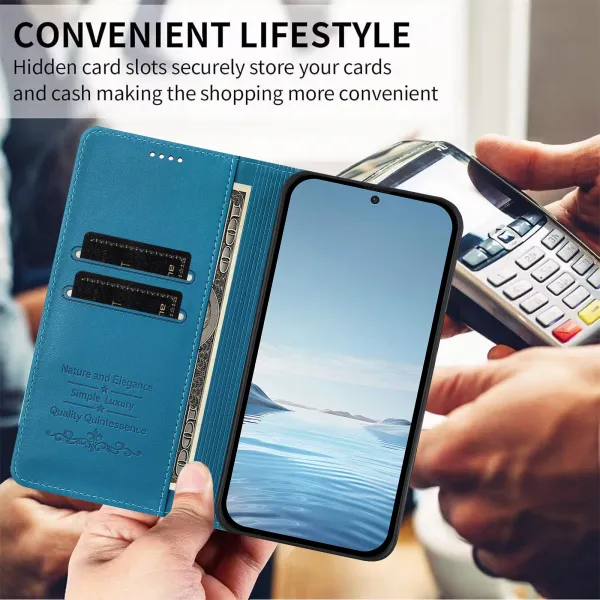 MAGNETIC Zaklápací kryt pre Realme GT 8 Pro svetlomodrý