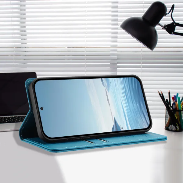 MAGNETIC Zaklápací kryt pre Realme GT 8 Pro svetlomodrý