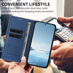 MAGNETIC Zaklápací kryt pre Realme GT 8 Pro tmavomodrý