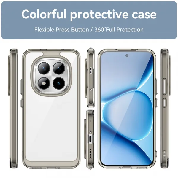 CRYSTAL Ochranný kryt pre Xiaomi Redmi Note 15 Pro+ 5G / POCO M8 Pro 5G šedý
