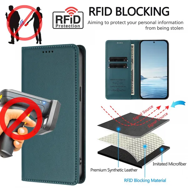 MAGNETIC Zaklápací kryt pre Realme GT 8 Pro zelený