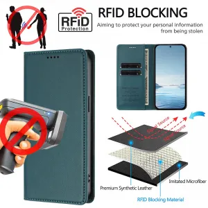 MAGNETIC Zaklápací kryt pre Realme GT 8 Pro zelený