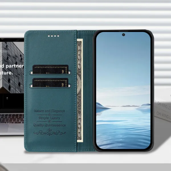 MAGNETIC Zaklápací kryt pre Realme GT 8 Pro zelený
