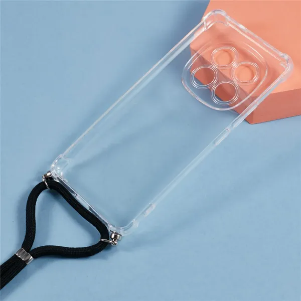 TRANSPARENT ROPE Kryt so šnúrkou Xiaomi Redmi Note 15 Pro 5G priehľadný