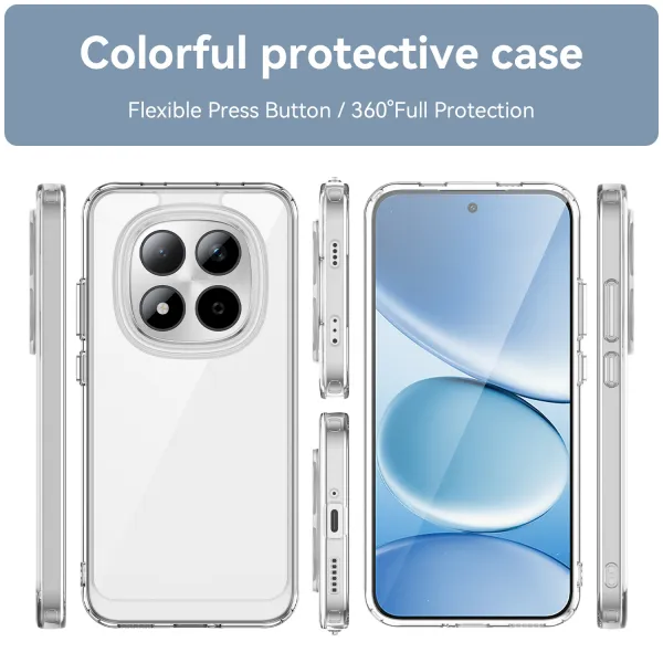 CRYSTAL Ochranný kryt pre Xiaomi Redmi Note 15 Pro 5G priehľadný
