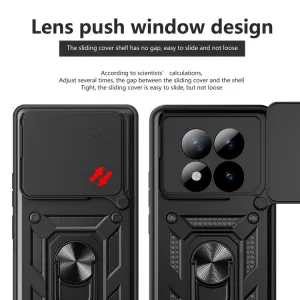 RING CAMERA Kryt s držiakom pre Xiaomi Redmi Note 15 Pro+ 5G / POCO M8 Pro 5G modrý