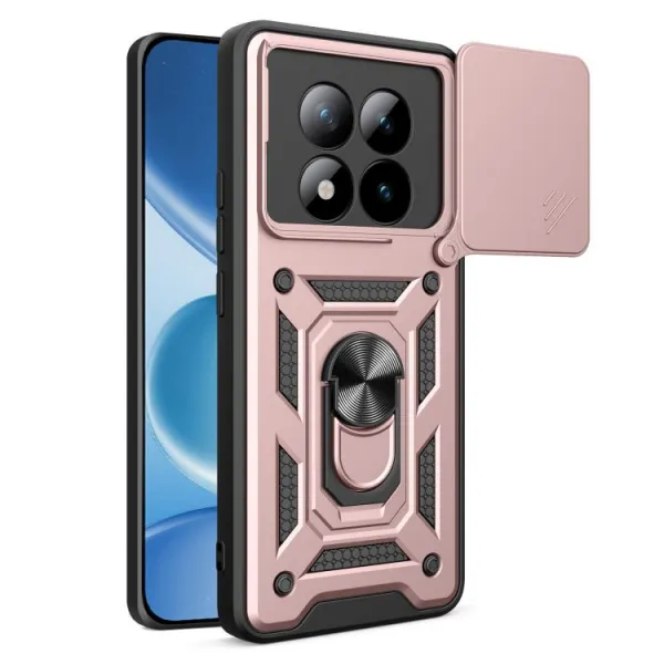 RING CAMERA Kryt s držiakom pre Xiaomi Redmi Note 15 Pro+ 5G / POCO M8 Pro 5G ružový