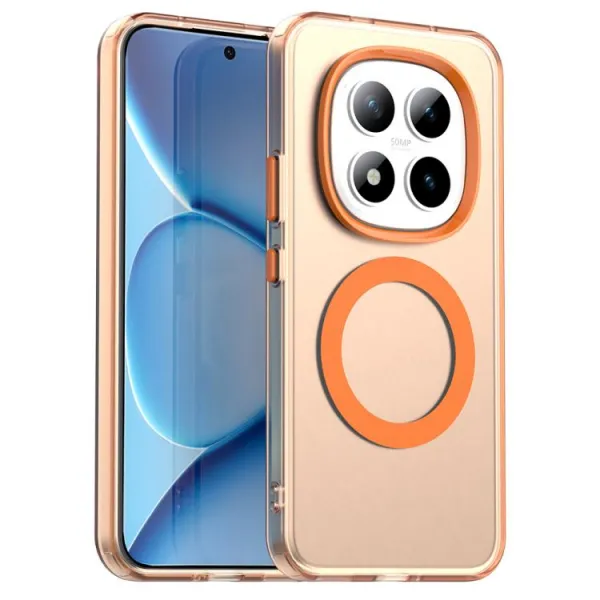 CANDY MAGSAFE Ochranný kryt pre Xiaomi Redmi Note 15 Pro+ 5G / POCO M8 Pro 5G oranžový